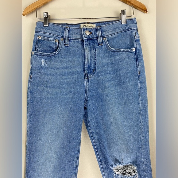 Madewell The Perfect Vintage Jean Stretch Raw Hem Size 27P - Picture 7 of 15